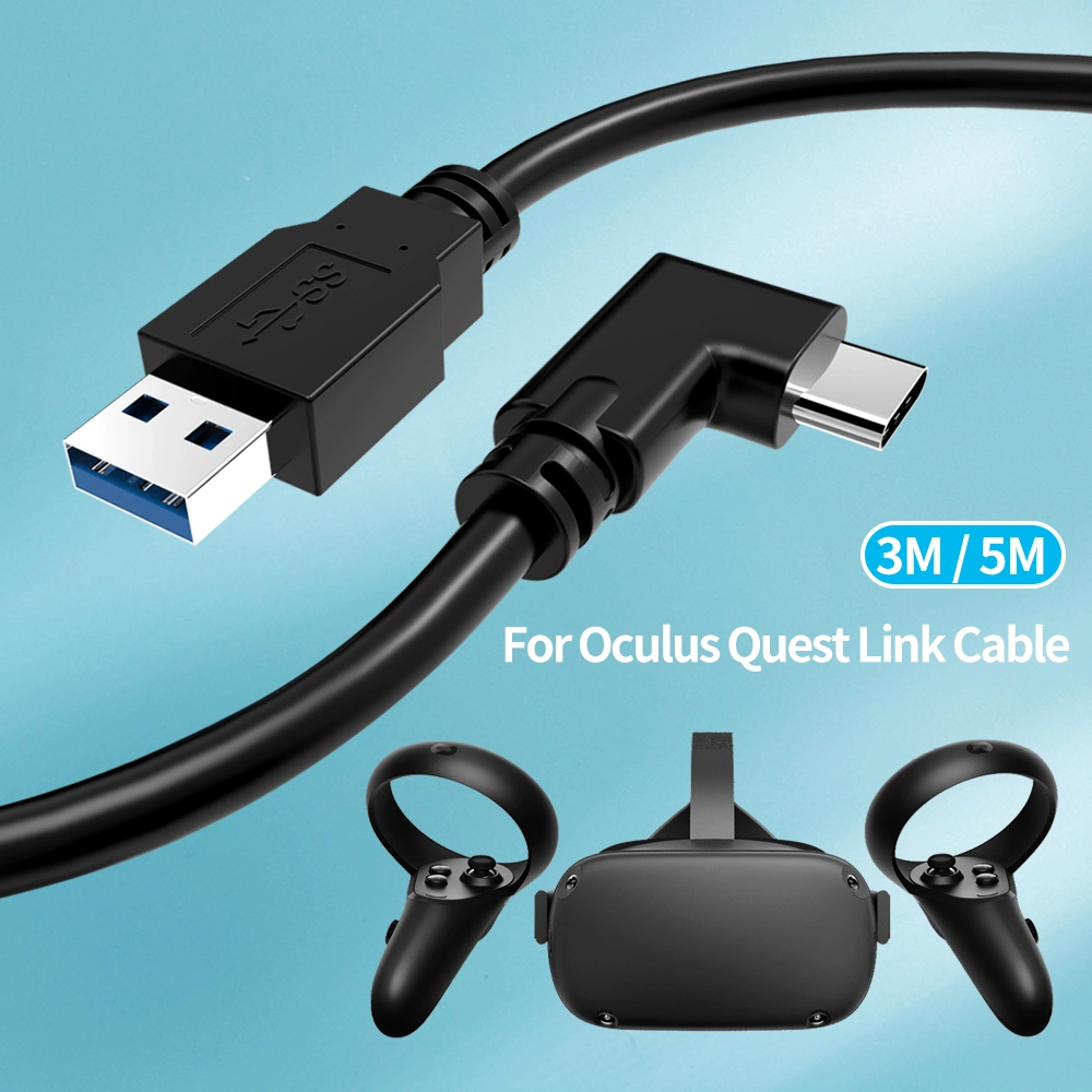 High Speed Charging 60W Pd 5gbps 5m USB 3.2 Gen1 Type C Cable Link Headset Vr Cable for Meta Oculus Quest PRO